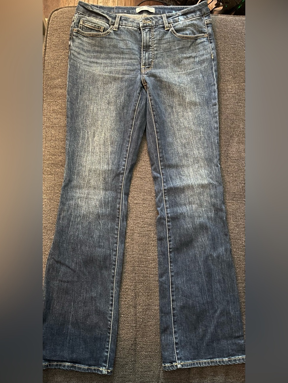 BKE Women's Blue Flare Jeans